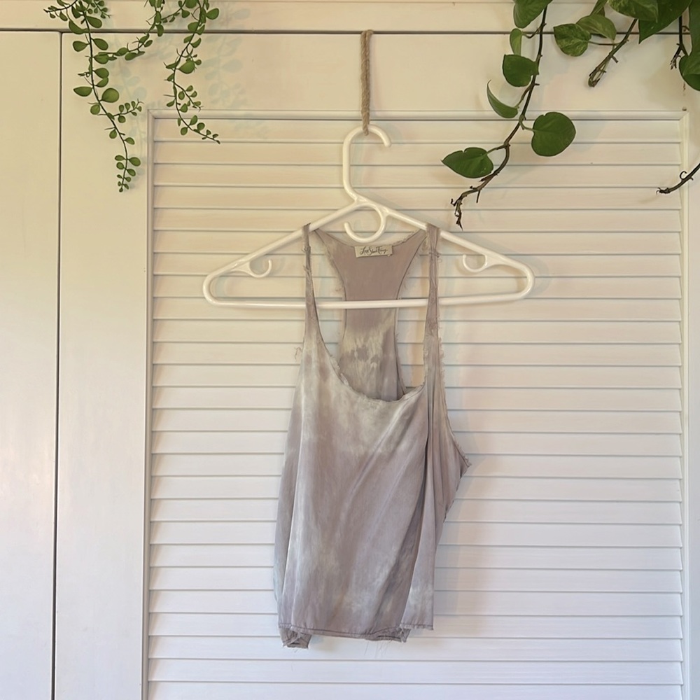 LoveShackFancy 💜 Silk Racerback Tank